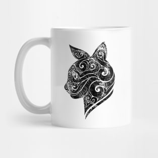 Swirly Cat Portrait Mug